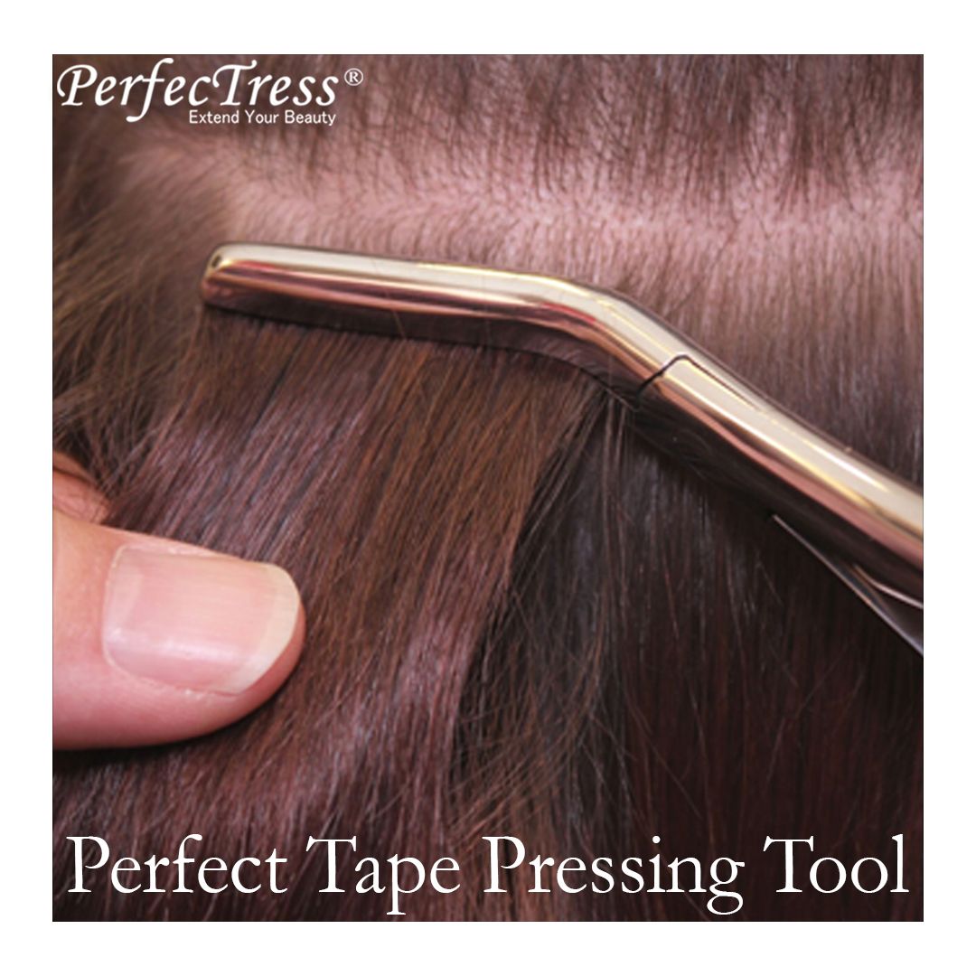 PerfecTressUS's tweet photo. #Perfectress Perfect Tape Pressing Tool! Very essential product for #tapeweft #extension installation. Secure your client's #tapeextensions! https://t.co/0XGhaQwpFH