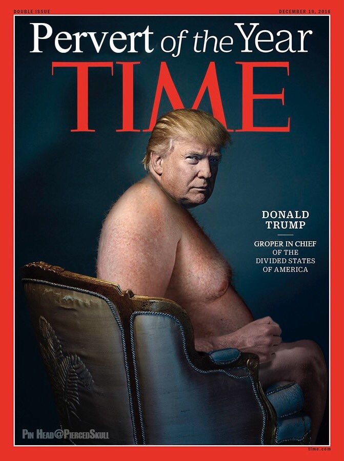 Image result for time trump "pervert of the year"