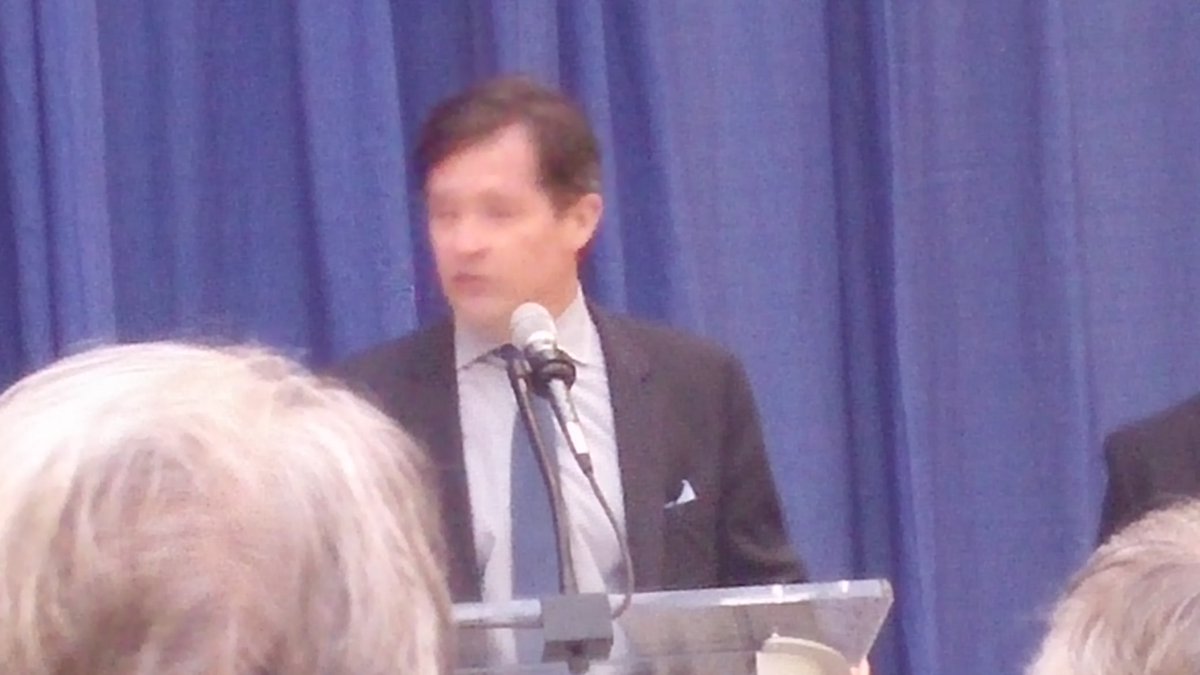 OfficialFirst50's tweet image. Doug Boles begins the Borg Warner reveal.
