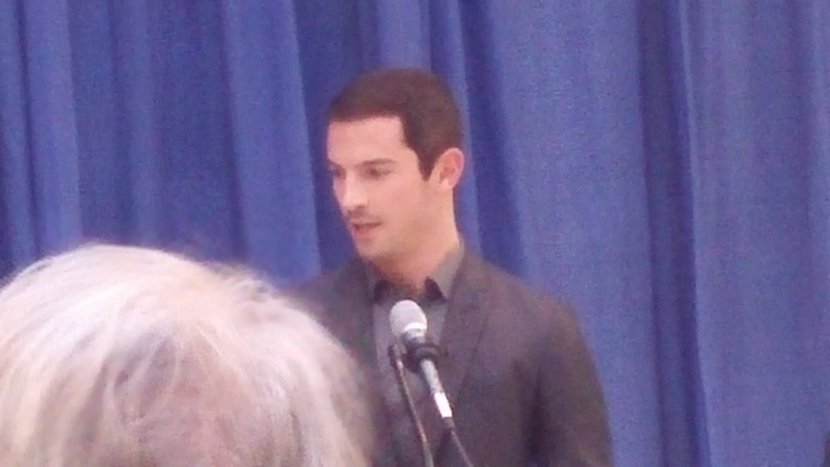 OfficialFirst50's tweet image. Alexander Rossi speaks after the reveal
