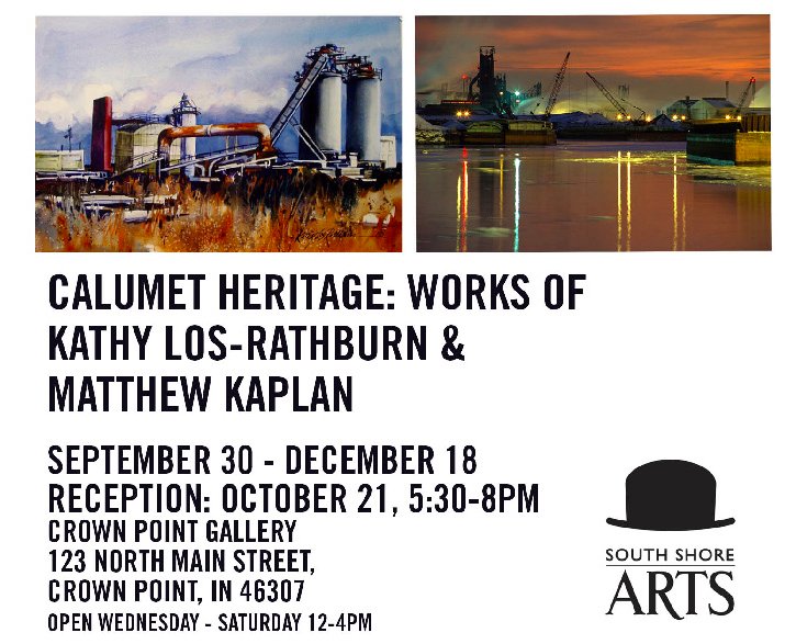 calumetheritage's tweet image. #CalumetHeritage Exhibit extended till Jan 7 - be sure to drop in the @SouthShoreArts3 Crown Point branch to check it out!