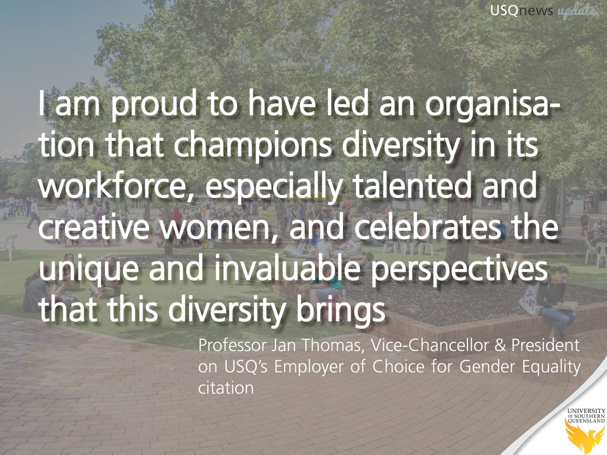 #USQ an Employer of Choice for #Gender #Equality - find out more here - usq.edu.au/news-events/ne…