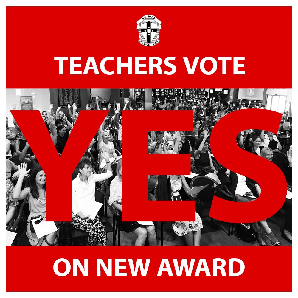 TeachersFed's tweet photo. Teachers vote overwhelmingly to accept pay offer from NSW Government. https://t.co/0E39oRUcgx https://t.co/83PM30iVW8