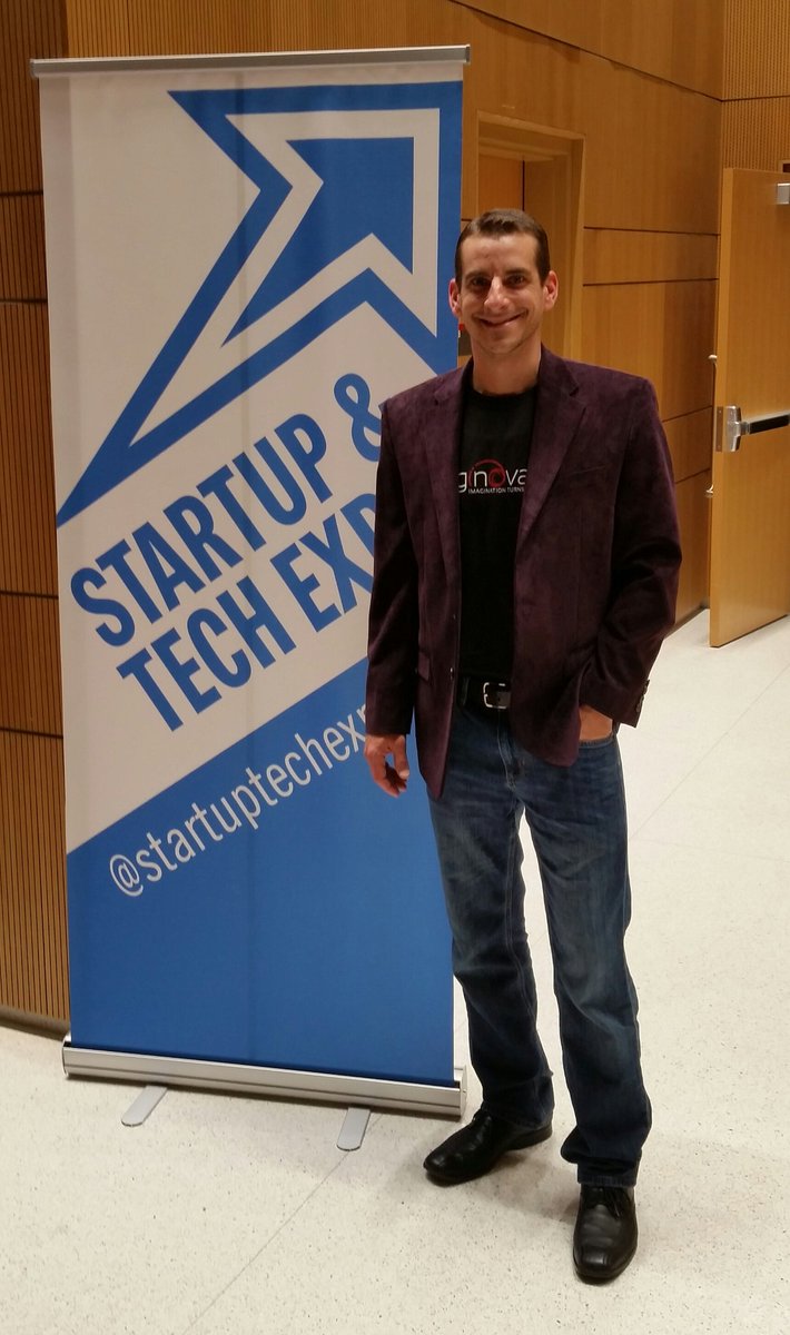 ImaginovationCo's tweet image. Dennis is repping us at the @startuptechexpo tonight! #triangletech #Raleigh #startups #startuplife #entrepreneur