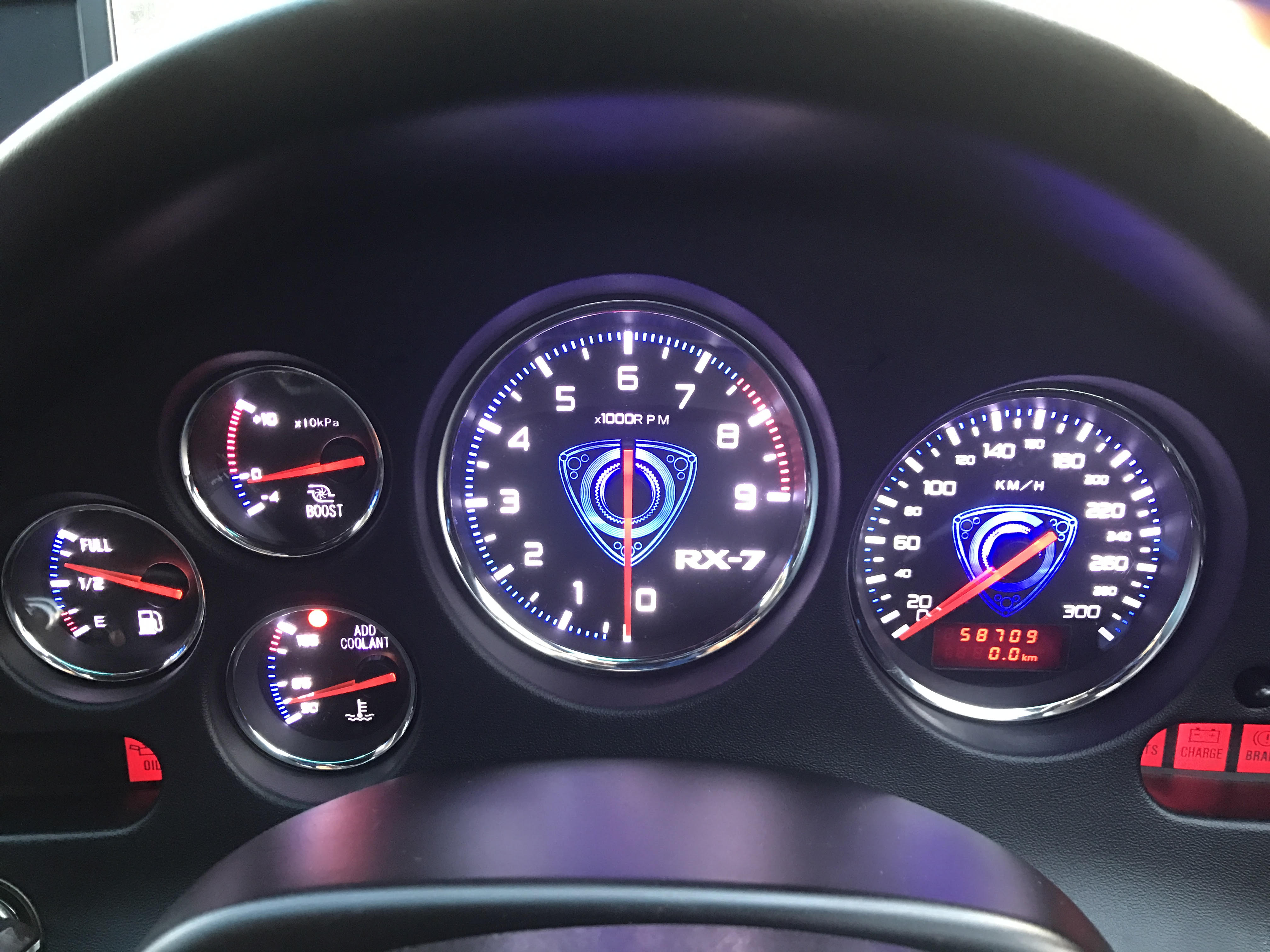 BORDER TRI-EYE メーターパネル (FD3S用) RX-7 FD3Sメーター