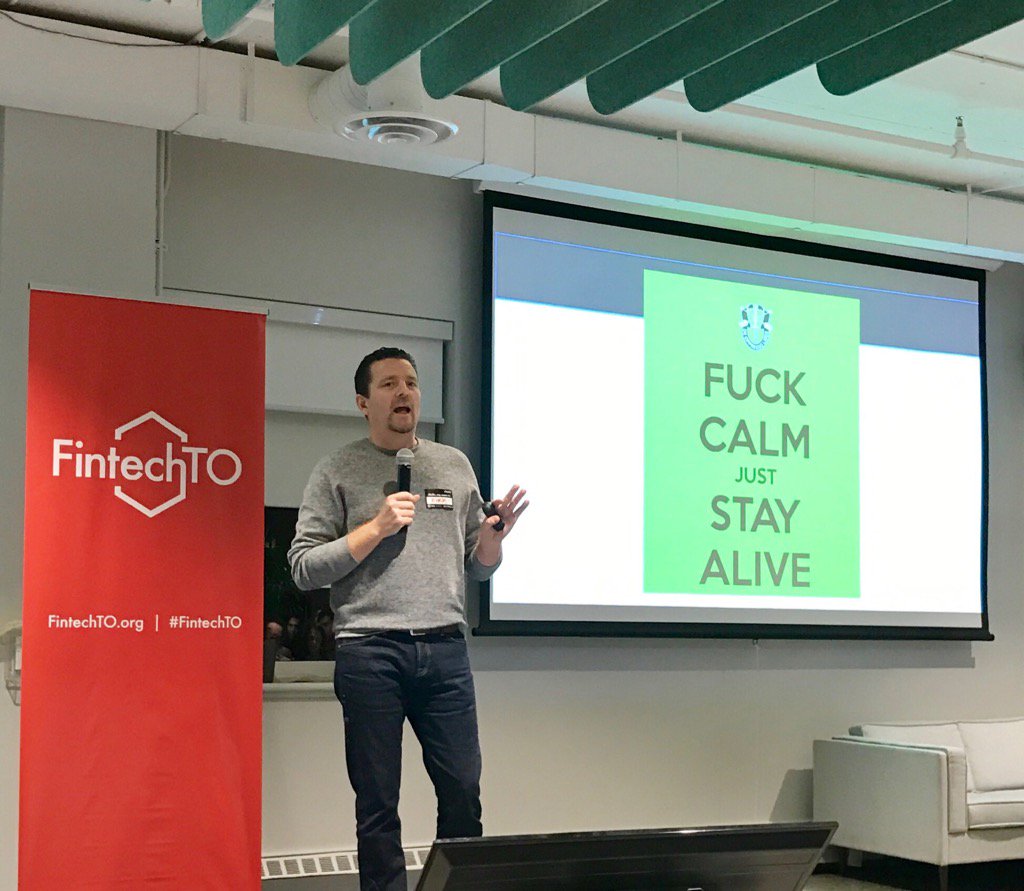 rrahimi's tweet photo. Stay alive until you find the right opportunity @tksimpson of @WaveHQ #FinTechTO #StarupAdvice https://t.co/KMZ5bPs5S1