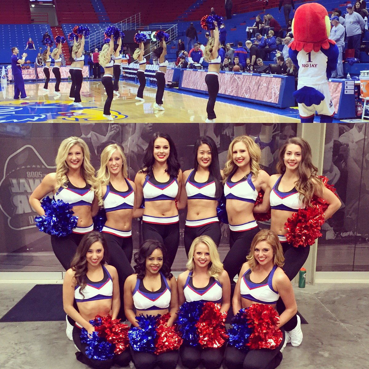 It's almost game time! Come out and cheer on <a href="/kuwbball/">Kansas Women's Basketball</a> with us #rockchalk #jayhawks