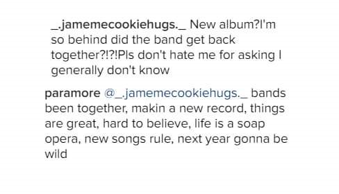 paramoremusicom's tweet image. NEW PHOTO of @paramore in the recording studio w/@justinmj. Taken in the summer of 2016 + a comment left below it.