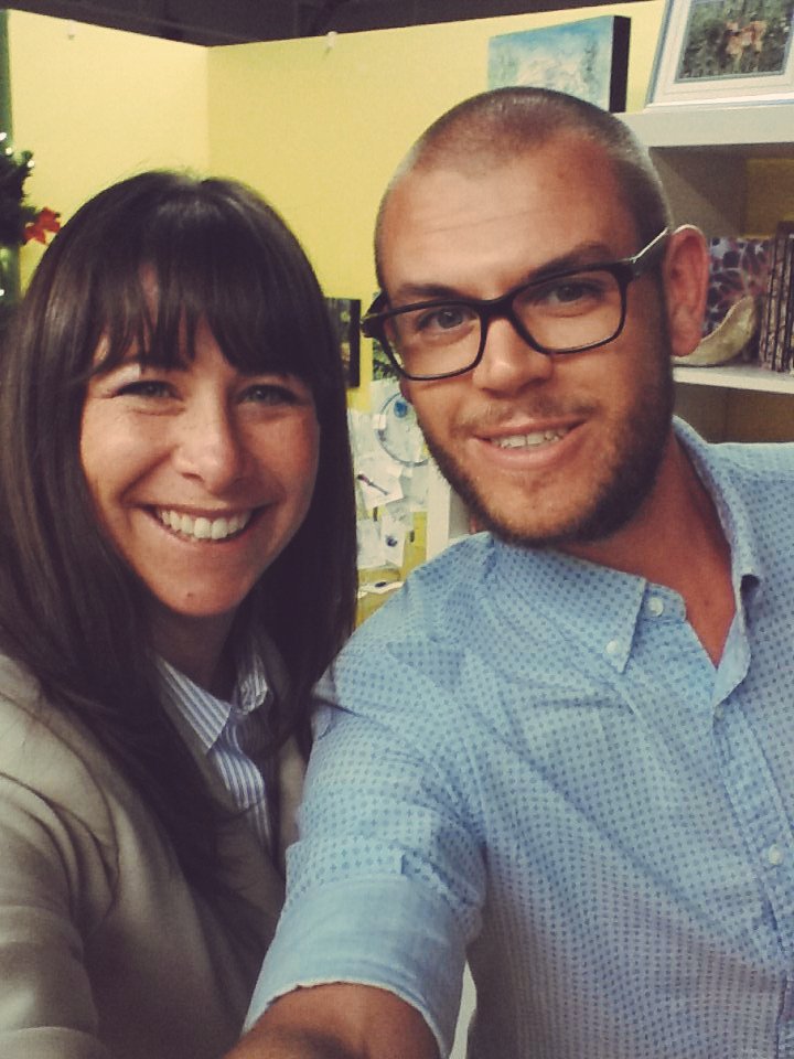 With <a href="/j_halifax/">Jason Earle</a> @buttonfactoryarts #volunteer night. Check out the #artsmarket for great #gifts #reginastreet #Uptown