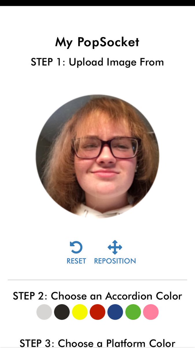 my sister wants a customized pop socket with this picture of herself on it omg