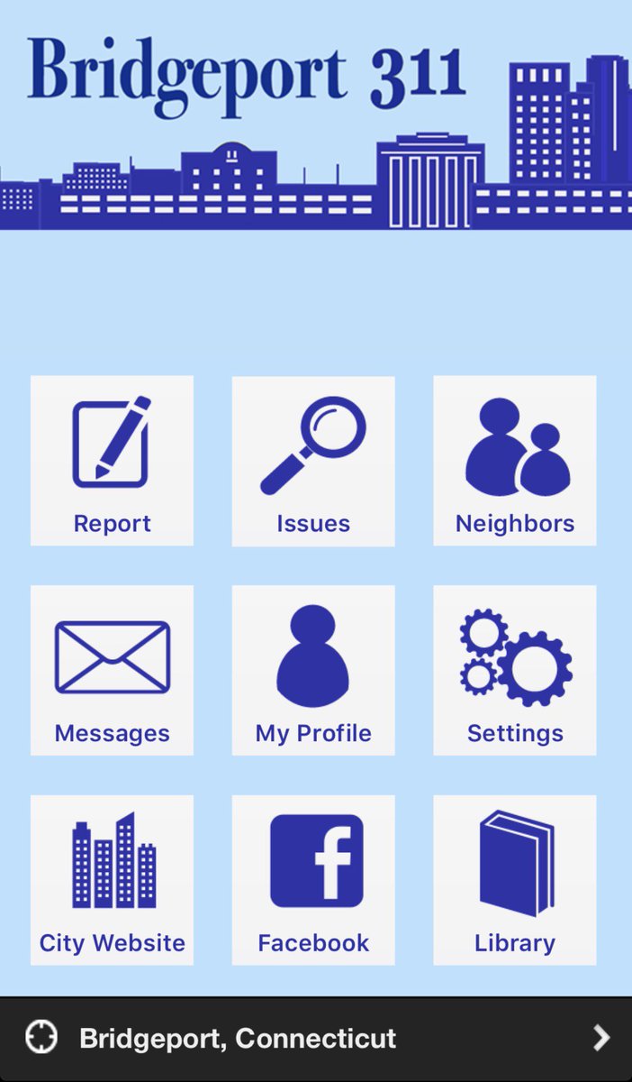 Learn more about how to use the new #Bridgeport311 mobile app to report issues of concern to city government ow.ly/oDaC306V8hf