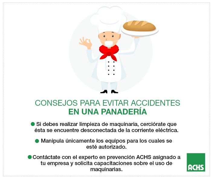 Recuerde estos consejos para evitar accidentes en panaderías