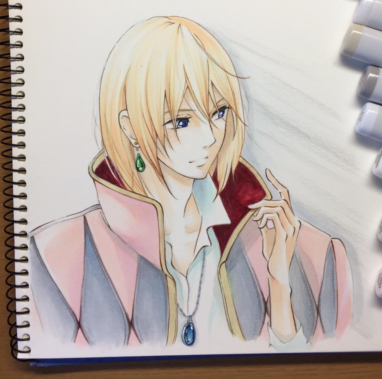 咲良りえ 好きなのに初ジブリ Naonao1912 さんのハウルコスプレがかっこよくて それ見ていつか描きたいと思ってた ハウル コピックイラスト T Co 9mv0oo4mld Twitter