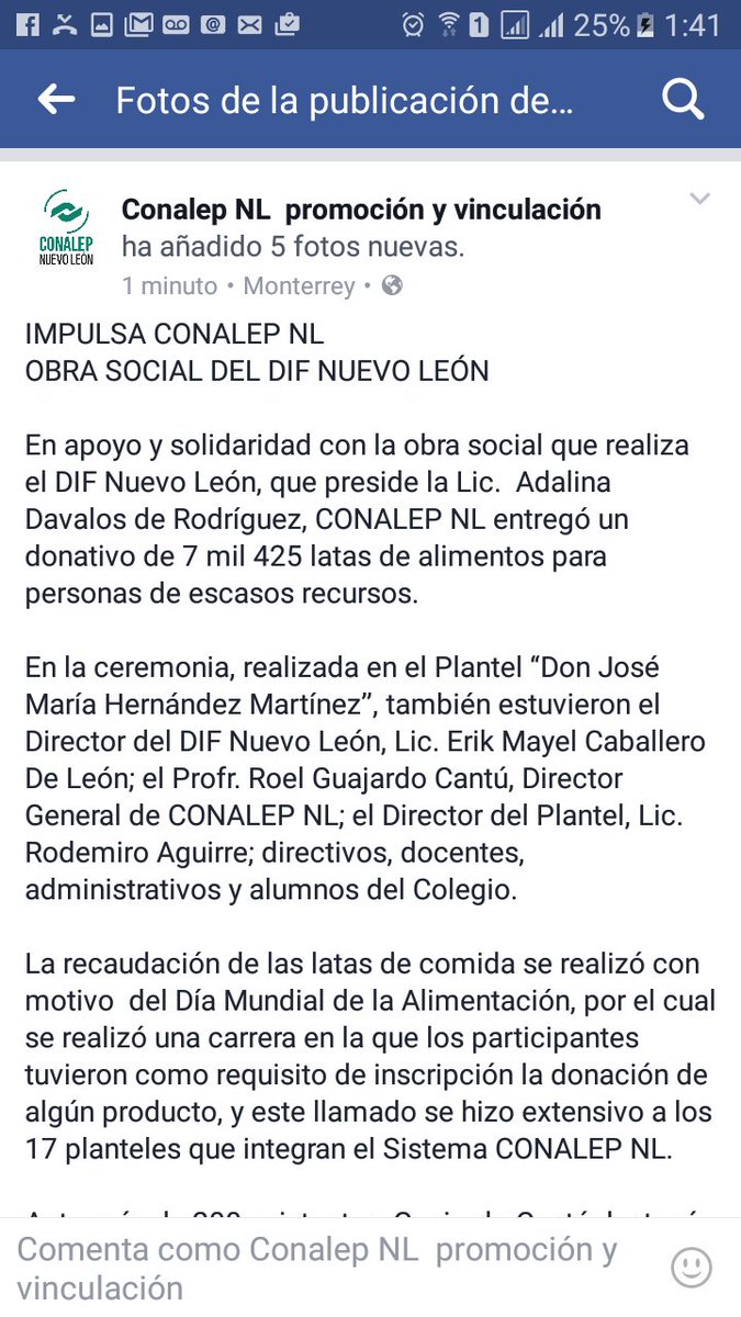 sofiacv20091's tweet photo. CONALEP N.L. + D.I.F N.L =
 Solidaridad × N.L. https://t.co/c8K1sFG0oC