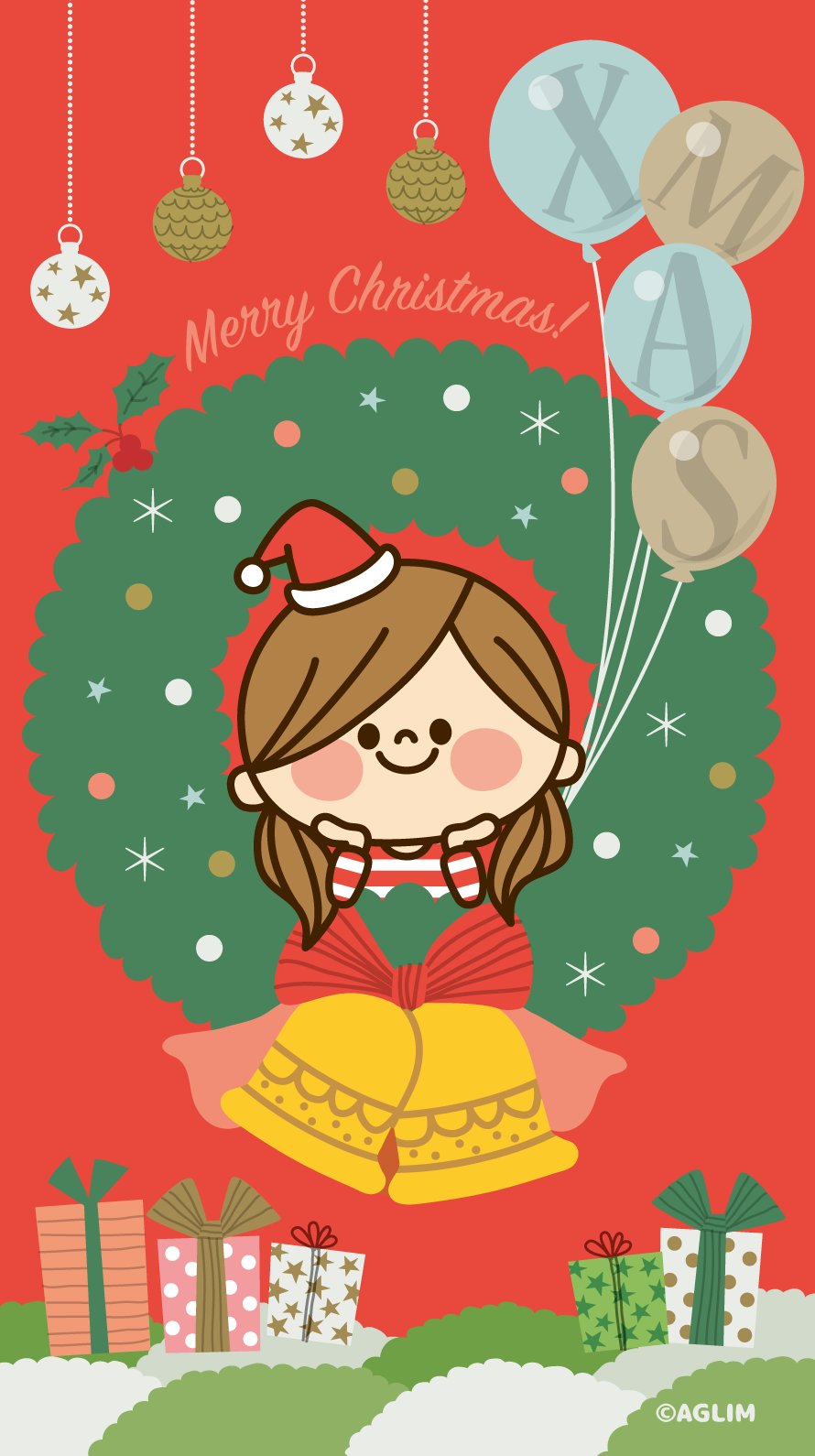 アグリム かば主婦 かわいい主婦の1日 クリスマスな待受画像作ってみました よかったら壁紙にどうぞ ﾉ ᴗ 加工 二次利用 商用利用ngです 個人利用のみでお願いしますね Lineスタンプ かわいい主婦の1日 無料待受 T Co