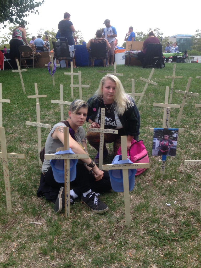 These crosses represent overdose deaths in a small span of time in #Rochester, NY.                #Recovery is possible. Choose life.