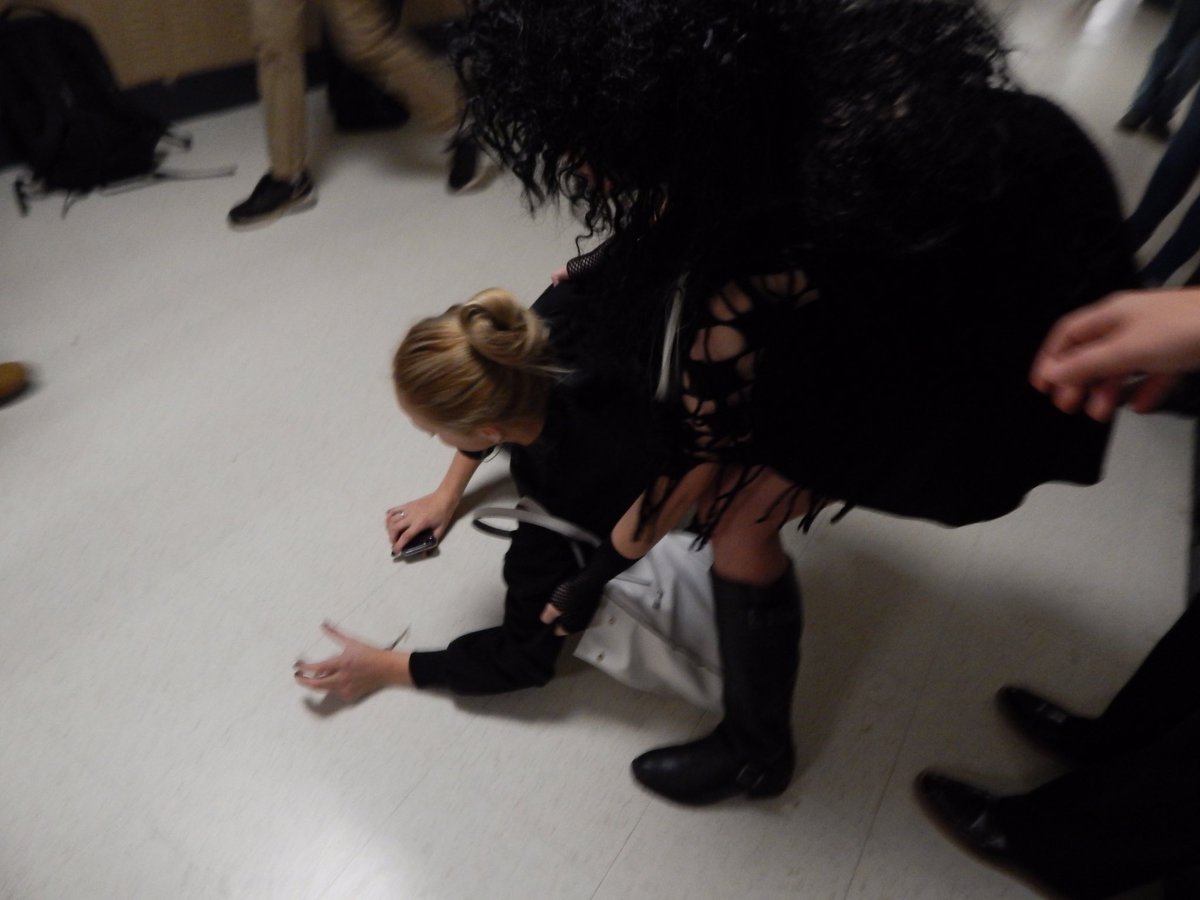 VoteBellatrix's tweet photo. Oh no @KatieSparks333 !!! Good thing Bellatrix was there to help you back up!! https://t.co/ykApAj13PN