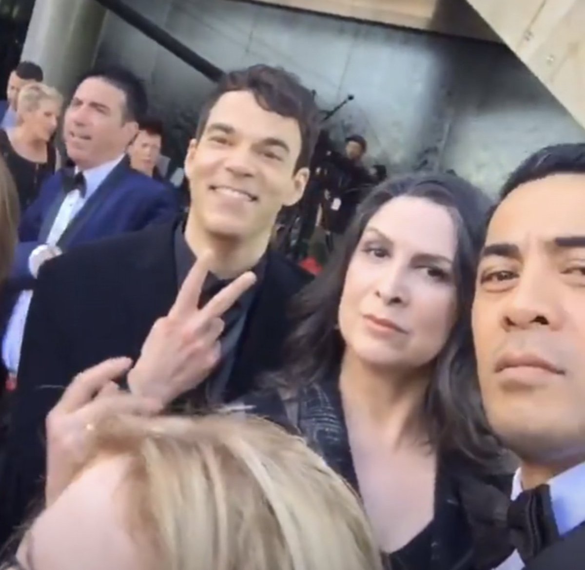 SocratisOtto's tweet photo. my #homegirl #pamelaRabeโ๐ผโ๐ผ & ridiculous goodlooker @Robbie_Magasiva #ontheRed @AACTA #Wentworth https://t.co/zyVUUBjZNQ