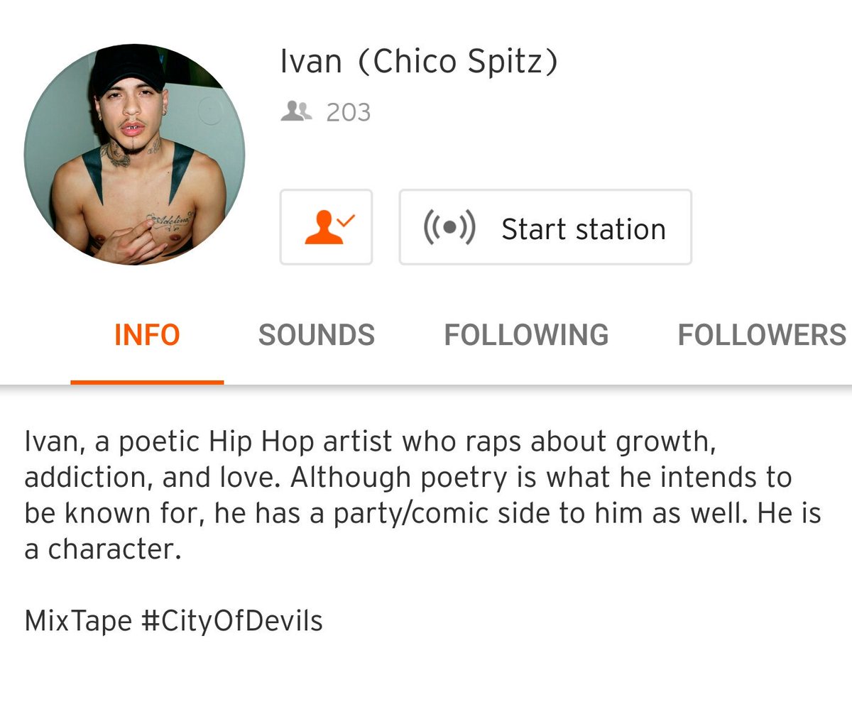 theArtofKurly's tweet photo. New Mixtape dropping soon. Follow on soundcloud. @ChicoSpitz 
#CityOfDevils  
#WeNeedMore2017 
#artist 
#vegasartist 
#newmusicalert https://t.co/KAEzieQ7Cf