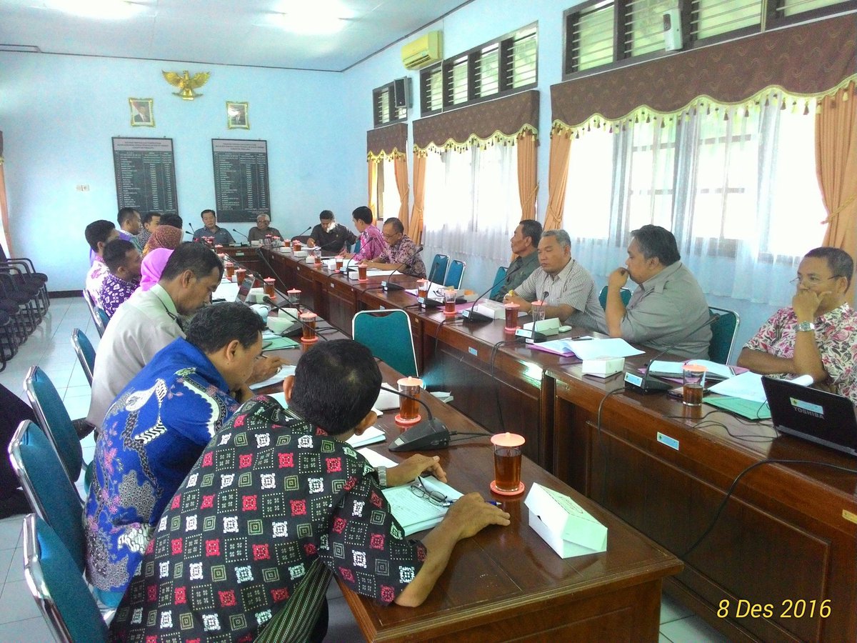 Rapat Pansus I DPRD Kab.Pemalang bersama SKPD Membahas Pengelolaan Barang Milik Daerah Dipimpin oleh Wasisto, SH
