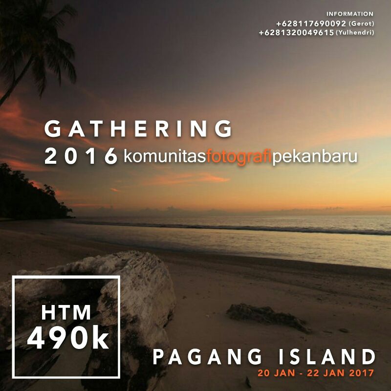 liburan-motret dan dapat ilmu, siapa saja boleh bergabung ,mari bersama dalam Gathering KFP 20-22 jan 17 <a href="/infoPKU/">Info Pekanbaru</a>