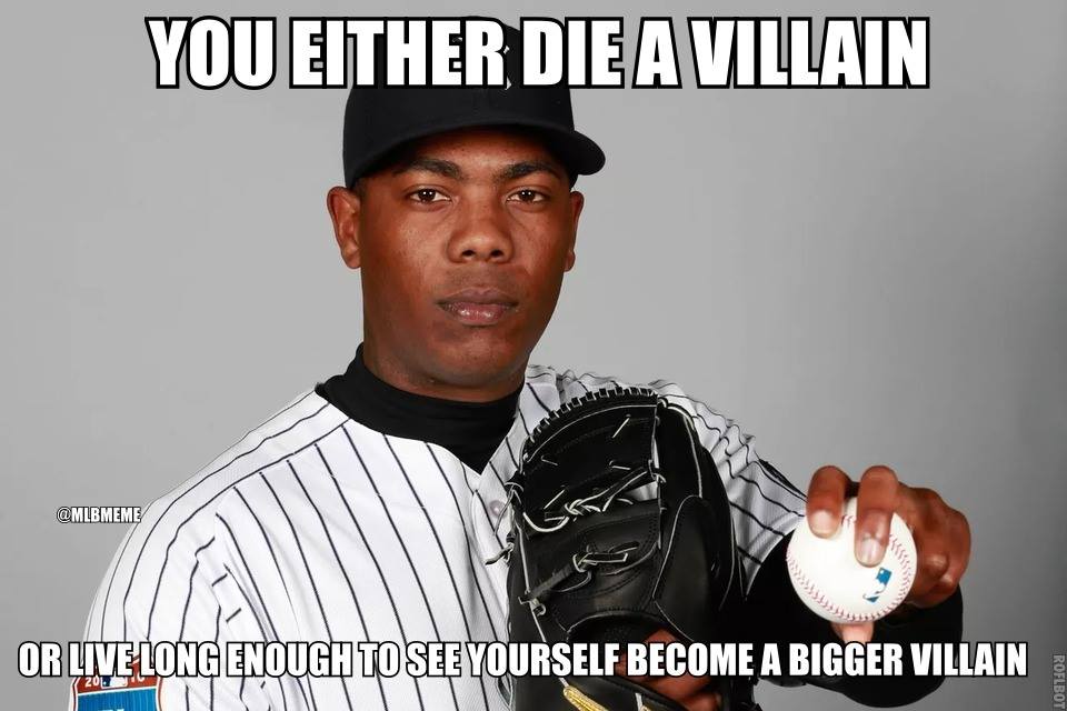 MLB Memes on X: Aroldis Chapman is on the #Yankees AGAIN   / X