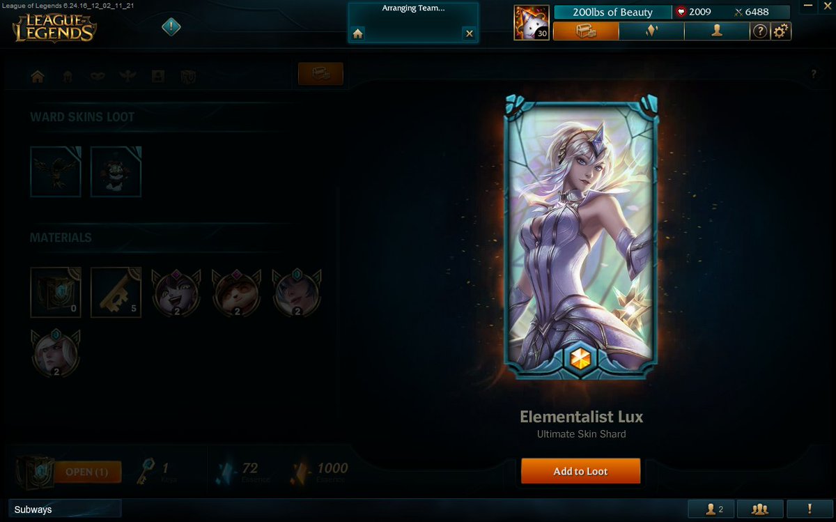 xphktv's tweet image. WELP! I GUESS I'M REFUNDING MY SKIN?! #RIP #HextechChest #LeagueofLegends #200lbsofBeauty #ElementalLux #Lux #Demacia