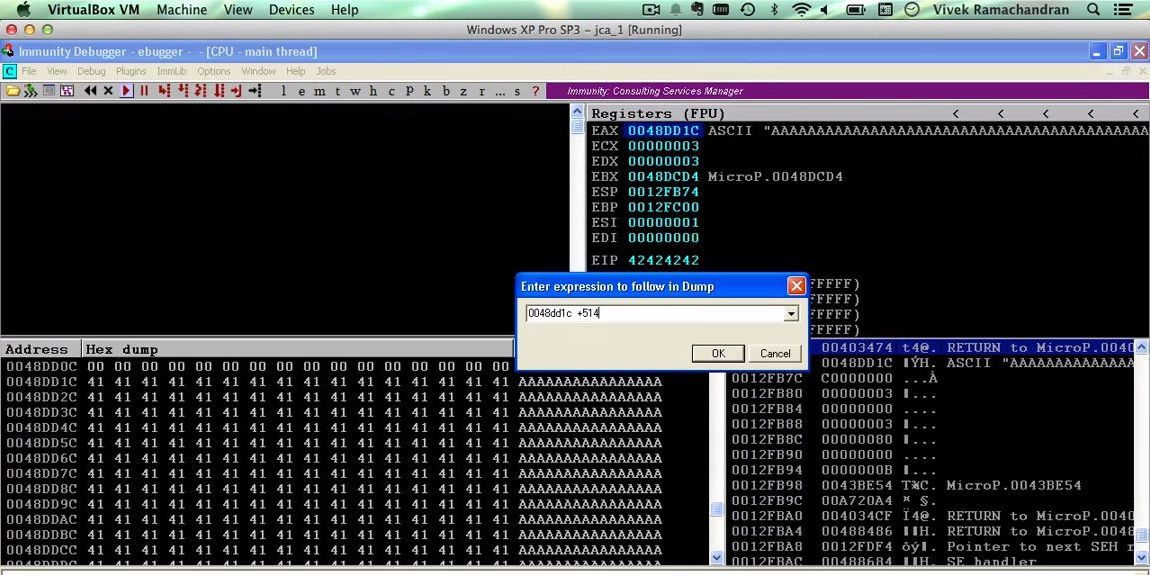 SecurityTube's tweet image. [Video] Bad Character Hunting: MicroP bit.ly/WVHhJ9 Exploiting Simple #BufferOverflows on Win32