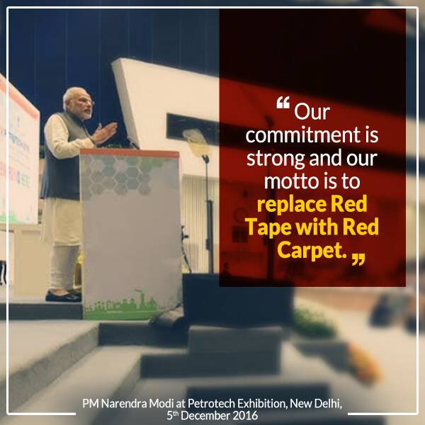 PMOIndia's tweet photo. Only red carpet, no red tape.  https://t.co/WZRNCoPHQD via NMApp https://t.co/DQgBRgUVR3