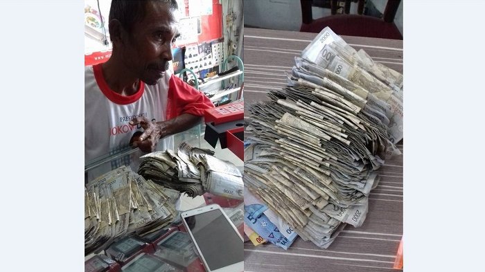 Subhanallah! Demi Anaknya Mau Sekolah, Bapak Ini Beliin Hape Dengan Uang Pecahan Rp. 2000an depoknews.id/subhanallah-de…