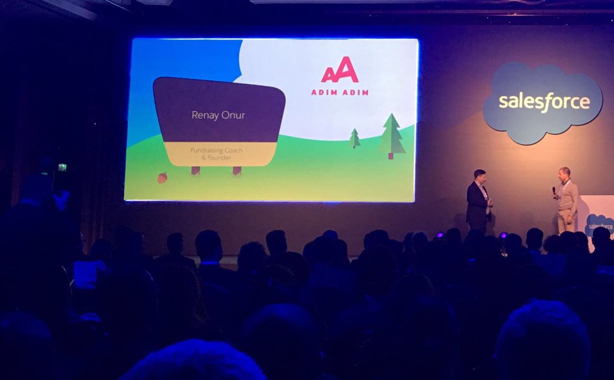 @Cloudteamtr projesi ile @Salesforce kullanan ve bağış tutarını %130 arttıran <a href="/AdimAdimAAO/">Adım Adım Derneği</a>, Salesforce Essentials Istanbul 2016'da.