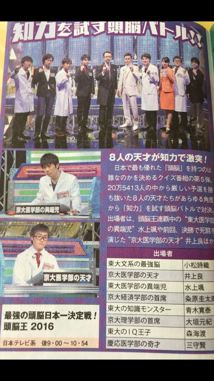 Moni というわけで頭脳王16に出ます 放送は12 16 金 21 00からなので お時間のある方は是非 クイズ番組は初めてでしたが他出演者がみんな知的で 収録合間の雑談がめちゃくちゃ面白かったことがとても印象的でした 頭脳王 T Co Moni というわけで頭脳王16に出ます 放送は12 16 金 21 00からなので お時間のある方は是非 クイズ番組は初めてでしたが他出演者がみんな知的で 収録合間の雑談がめちゃくちゃ面白かったことがとても印象的でした 頭脳王 T Co