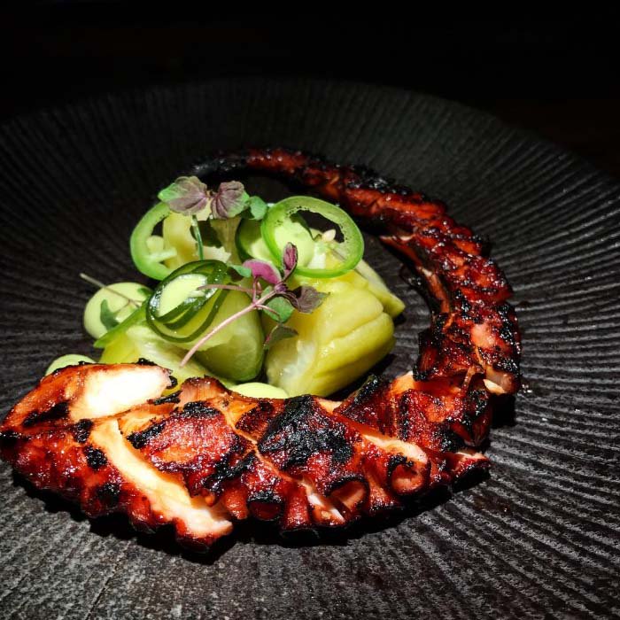 Have you tried our incredible new octopus robata yet? #sakerestaurant #octopus #robata #foodie