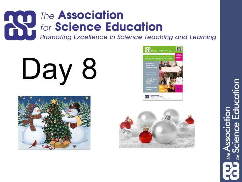 ASE Advent Calendar Day 8 The Annual Conference Exhibition-Visit the largest science exhibition in Europe! buff.ly/2gU76pI #ASEchat