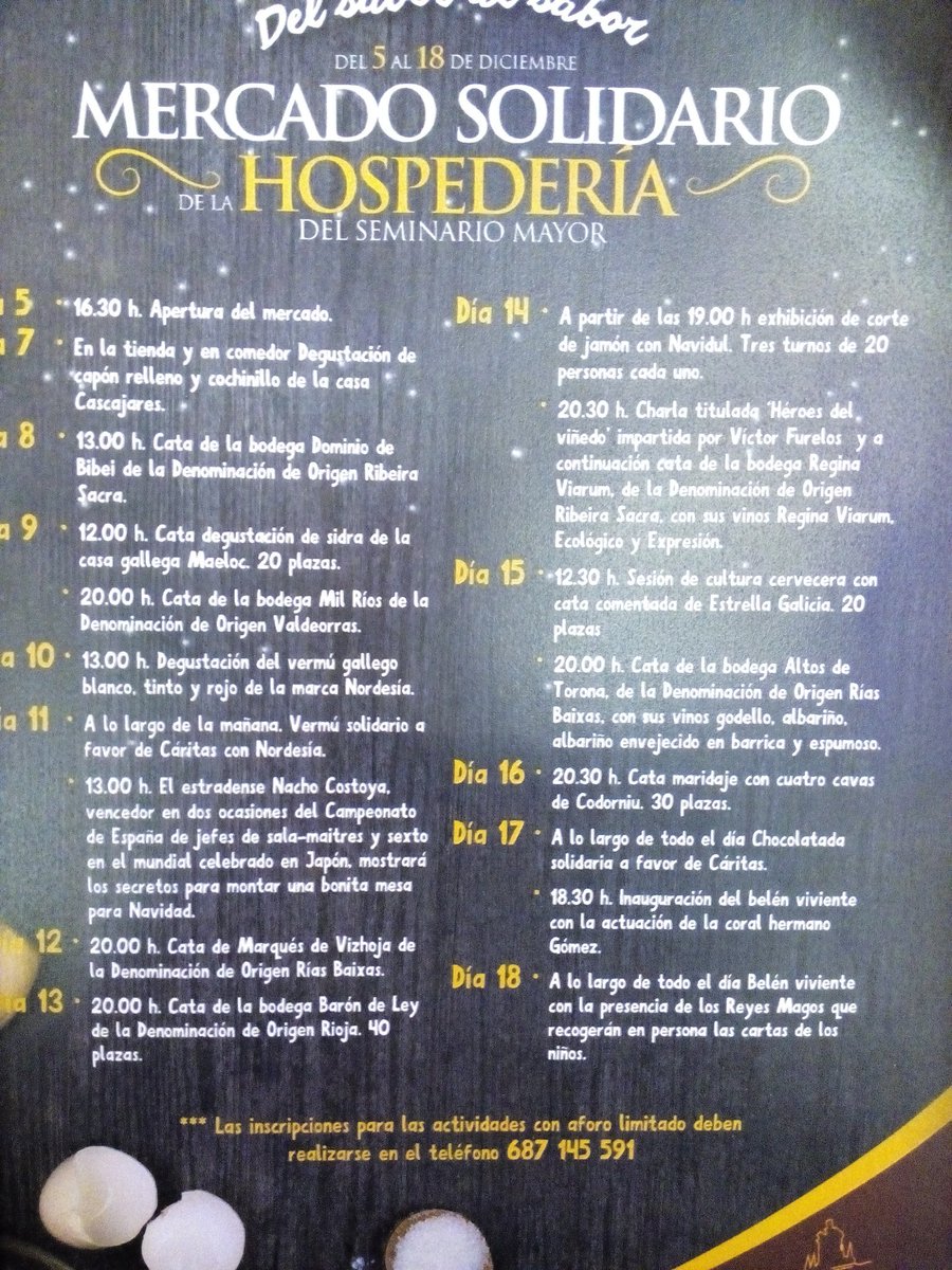 Hoy, sábado y domingo estaremos en el mercado de Navidad de la Hospedería de San Martín Pinario, de 12 a21h con un montón de actividades!