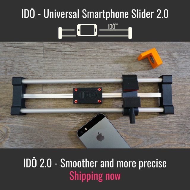 Universal #smartphone slider #IDO 2.0 What's new? : goo.gl/9XPvNK
#iphoneography #iphone7 #Filmmaking #accessory #smartphonegadget