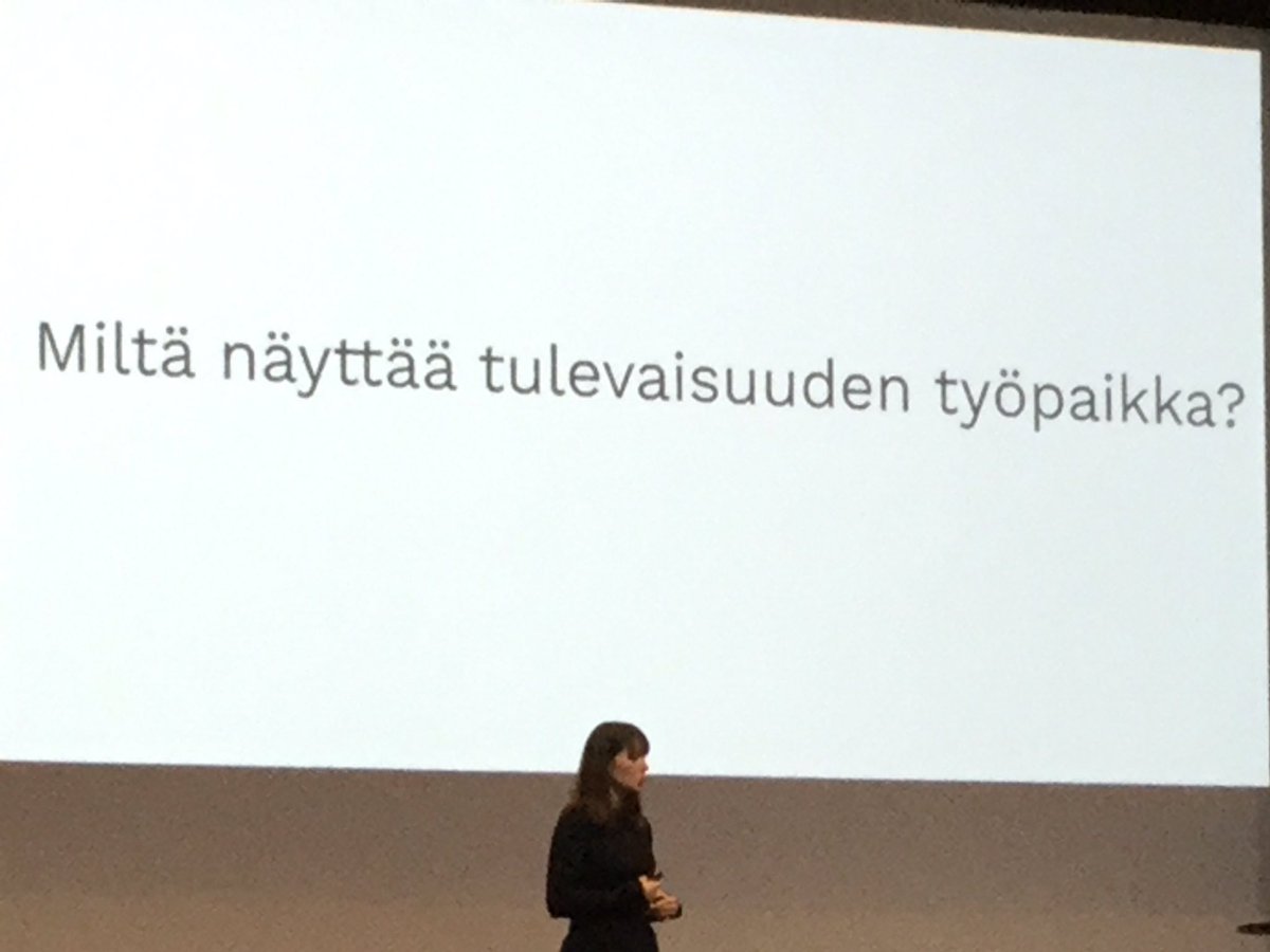 Weesau's tweet image. @katrisaarikivi Miltä näyttää hyvä tulevaisuuden työpaikka? #virtuaaliopetus2016