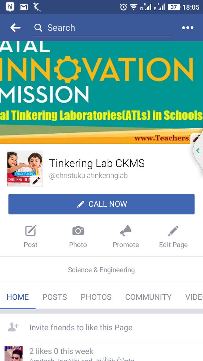 Harish Kondoor (@harishkondoor) on Twitter photo #AIMtoInnovate <a href="/NITIAayog/">NITI Aayog</a> Our Facebook page for Tinkering lab
facebook.com/christukulatin… #AIMtoInnovate <a href="/NITIAayog/">NITI Aayog</a> Our Facebook page for Tinkering lab
facebook.com/christukulatin…