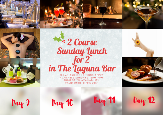 ParkPlazaCardif's tweet photo. Day 8 of our Christmas Giveaway! FOLLOW &amp; RT to win A 2 COURSE SUNDAY LUNCH FOR 2 PEOPLE IN THE LAGUNA BAR. Winner announced in 24hrs. https://t.co/UzjDwp1KzV