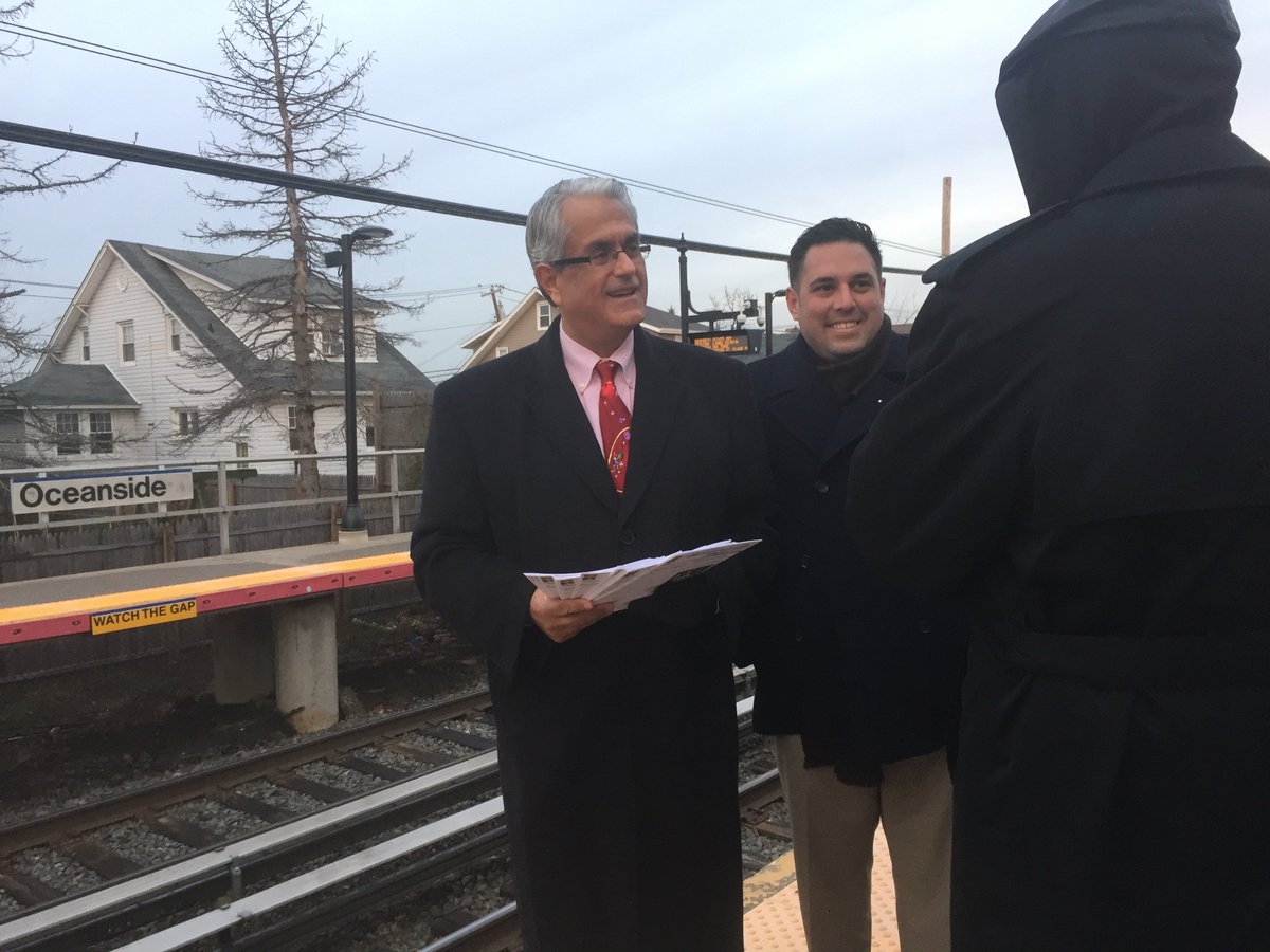 In <a href="/Oceanside_NY_/">Oceanside, NY</a> at <a href="/LIRR/">LIRR</a> w <a href="/ANTHONYDESPO/">Anthony P. D'Esposito</a> to meet <a href="/HempsteadTown/">Town of Hempstead</a> neighbors &amp; share our record of cutting spending &amp; great services