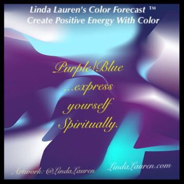 LindaLauren's tweet image. #purple and #blue for #spiritualexpression #colorforecast