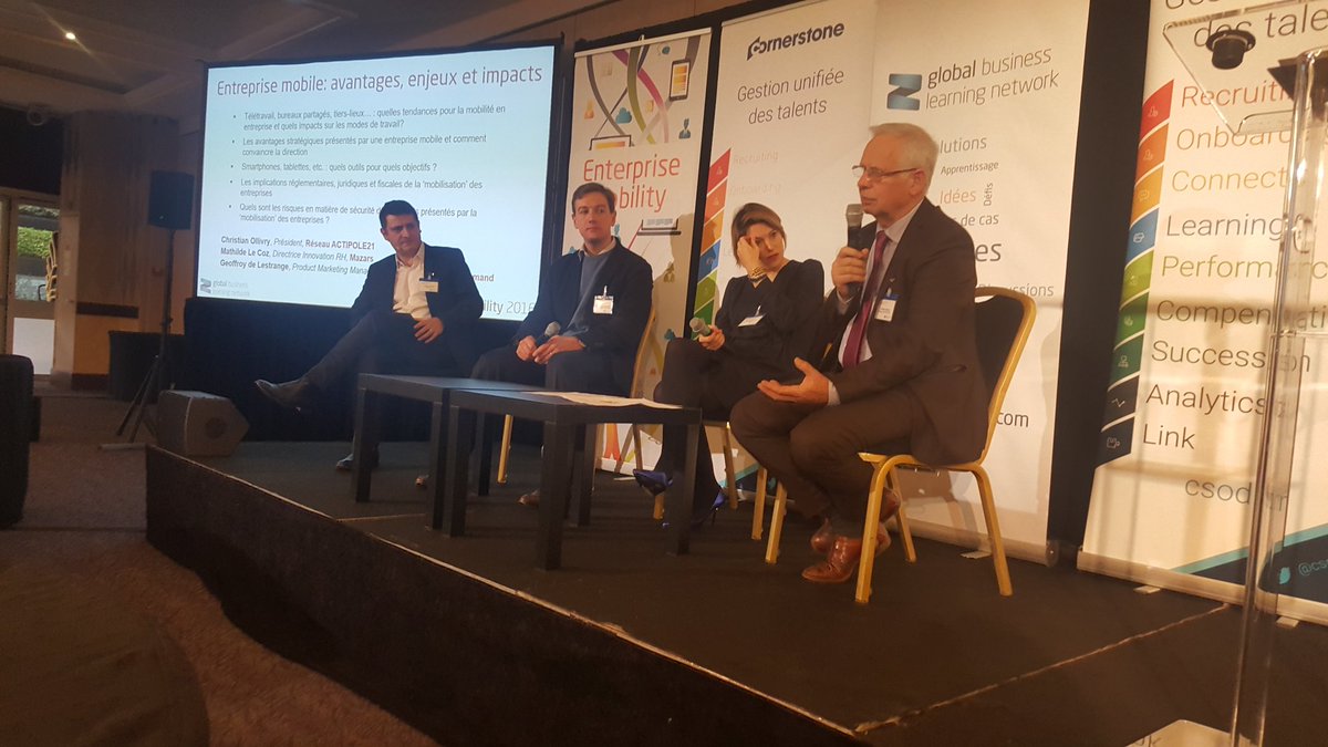 Orange à la journée Entreprise Mobility. Potentiel des nvelles technologies pour rendre l entreprise plus agile#télétravail