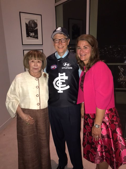 Looking good, <a href="/BillGates/">Bill Gates</a>! #BoundByBlue