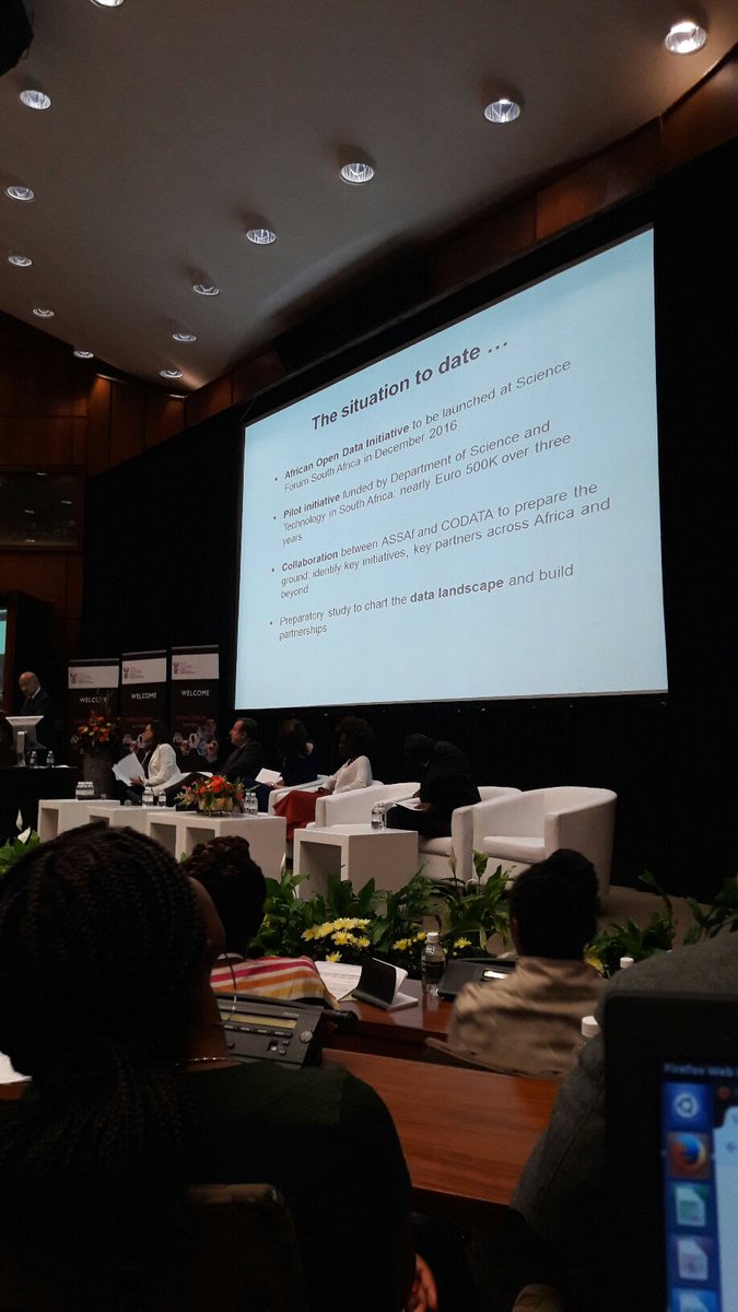 bonolomathibela's tweet photo. The African Open Data Initiative will be formally launched at #SFSA2016. Towards #opendata and #openscience on the African continent. https://t.co/All8er13YJ