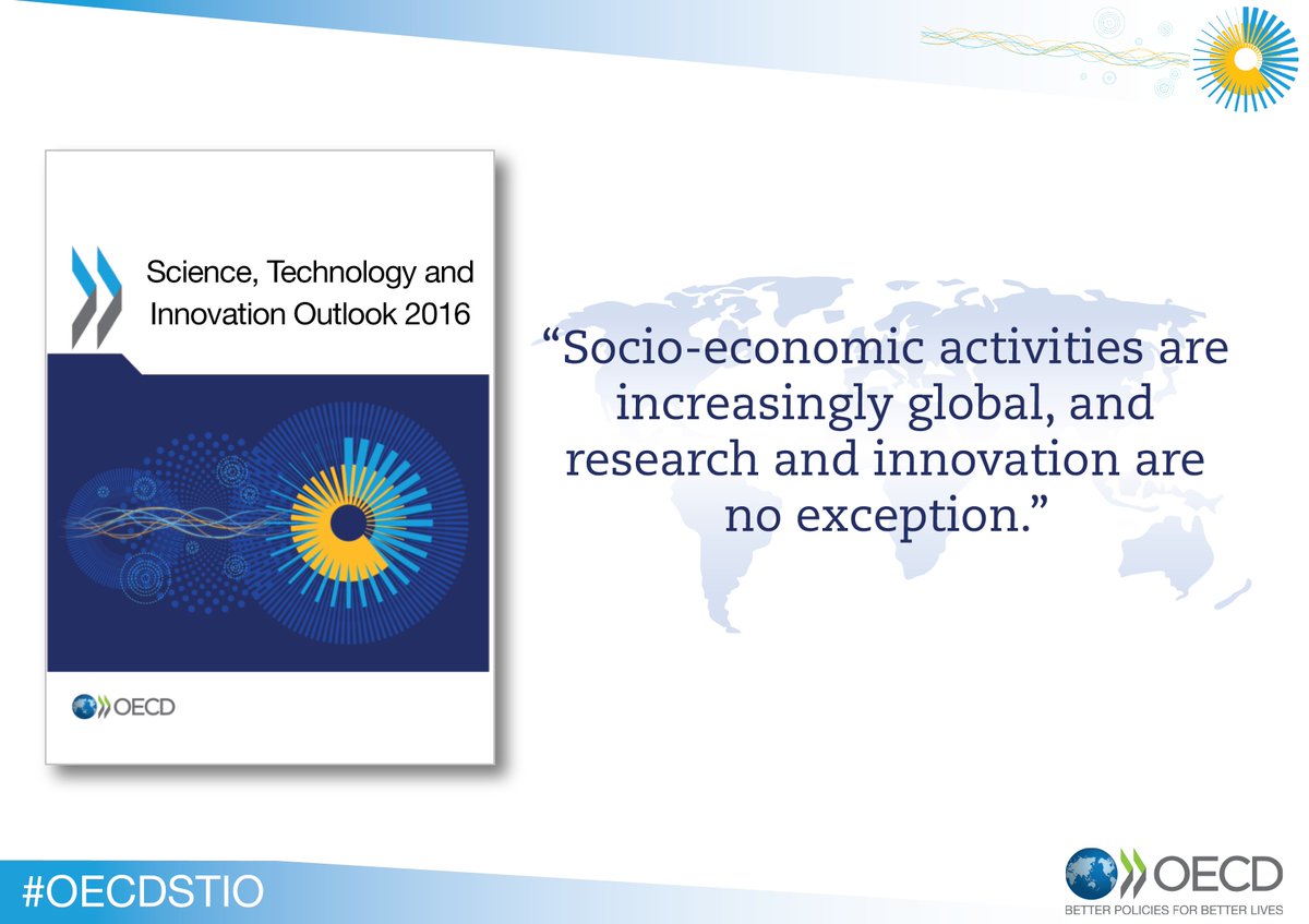 OECDinnovation's tweet photo. Launching the OECD 2016 Science, Technology and Innovation Outlook https://t.co/keslGkjCjI Joint w/ @EUScienceInnov #OECDSTIO https://t.co/AaKtPfUibB