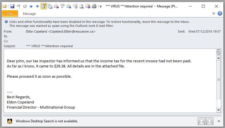 speeednet's tweet image. Fake tax demands hiding #Zipfiles with #Javascript #Locky #Downloader arriving. #Ransomware #extortion #smallbusiness #fraud #spam #kack