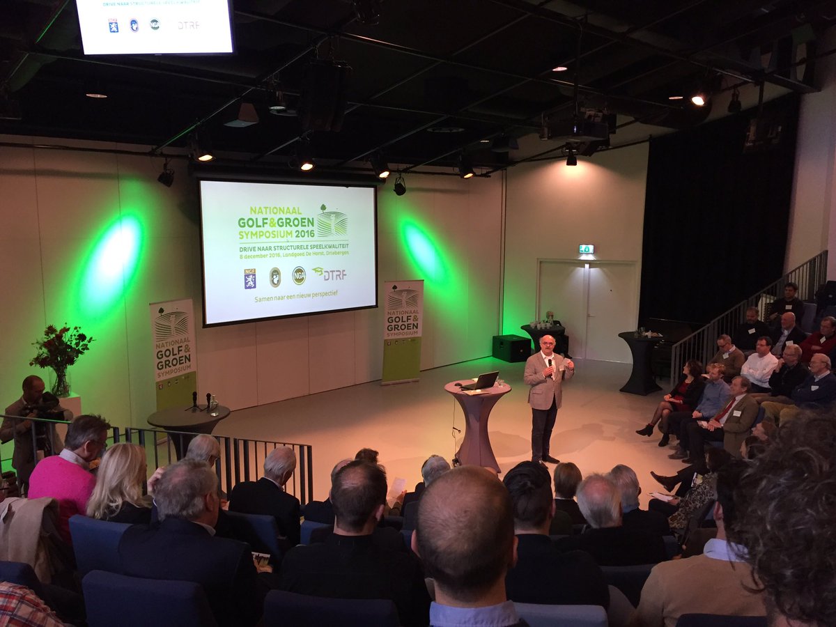 Vandaag #groensymposium over #greendeal #belangrijk! <a href="/NGA_Golf/">NGA</a> <a href="/NGF_/">NGF</a> <a href="/NVG_golf/">NVG Golf</a> <a href="/DTRF_Turfgrass/">DTRF</a>