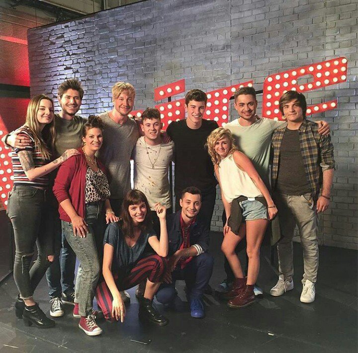 ShawnMendesSP's tweet image. Foto de Shawn con los de @TheVoiceGermany