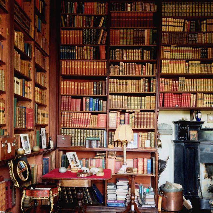 #biblioteca di Westport House a Westport, Contea di Mayo, #Irlanda.