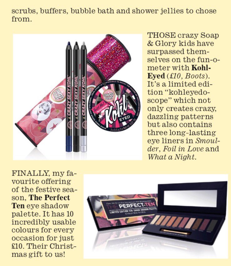 GillPottsOT's tweet photo. Soaper and glorious gifts in @OldhamChronicle #beauty column @SoapandGlory @prsoapandglory #Glitzmas #bbloggers https://t.co/wlTnNRoRkc